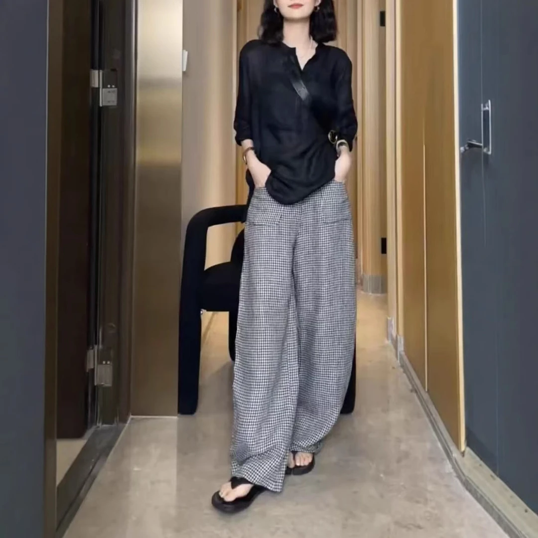 春季穿搭一整套2025年新款欧货炸街减龄小个子休闲时尚阔腿裤套装