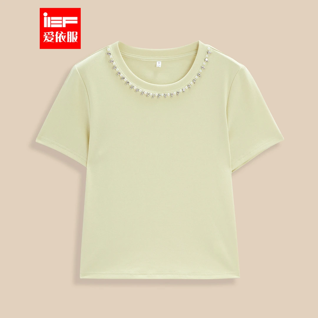 IEF/爱依服上衣2025春夏新款韩版时尚通勤气质小众女装穿搭T恤