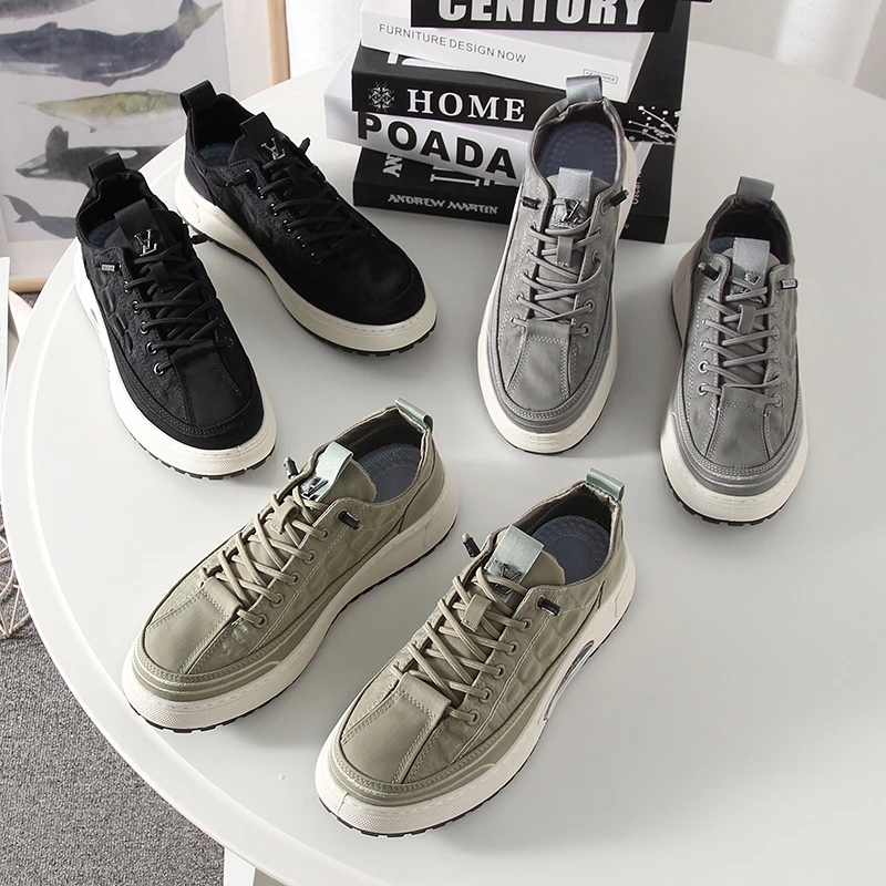 【退货补运费】夏季时尚潮流一脚蹬百搭冰丝布男士低帮休闲鞋Y208