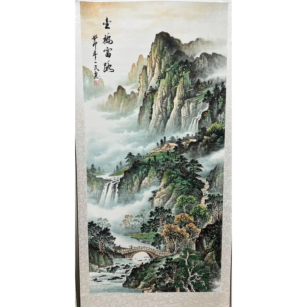 175*72（金桥富路）走廊玄关茶室 高清数字微喷 精品软装挂画