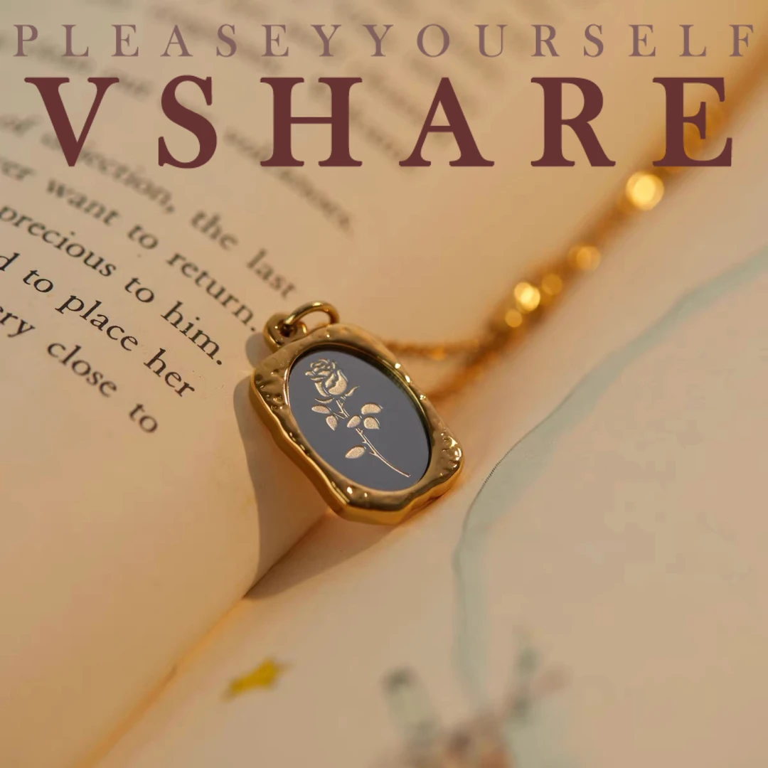 铜合金项链 【镜面花】（Vshare专属）气质轻奢时尚百搭简约项链