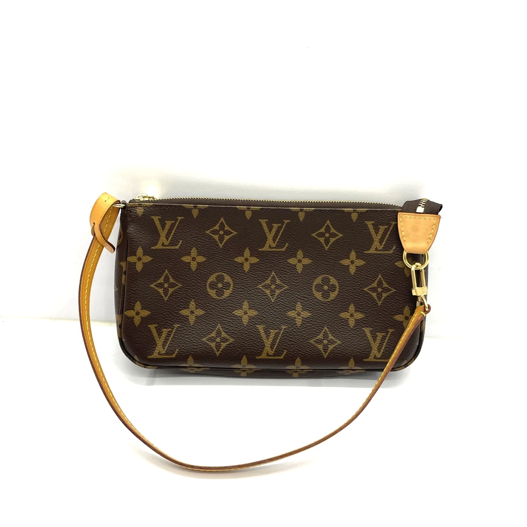 95新 LV 98新 LV 路易威登 pochette 老花麻将包 芯片款