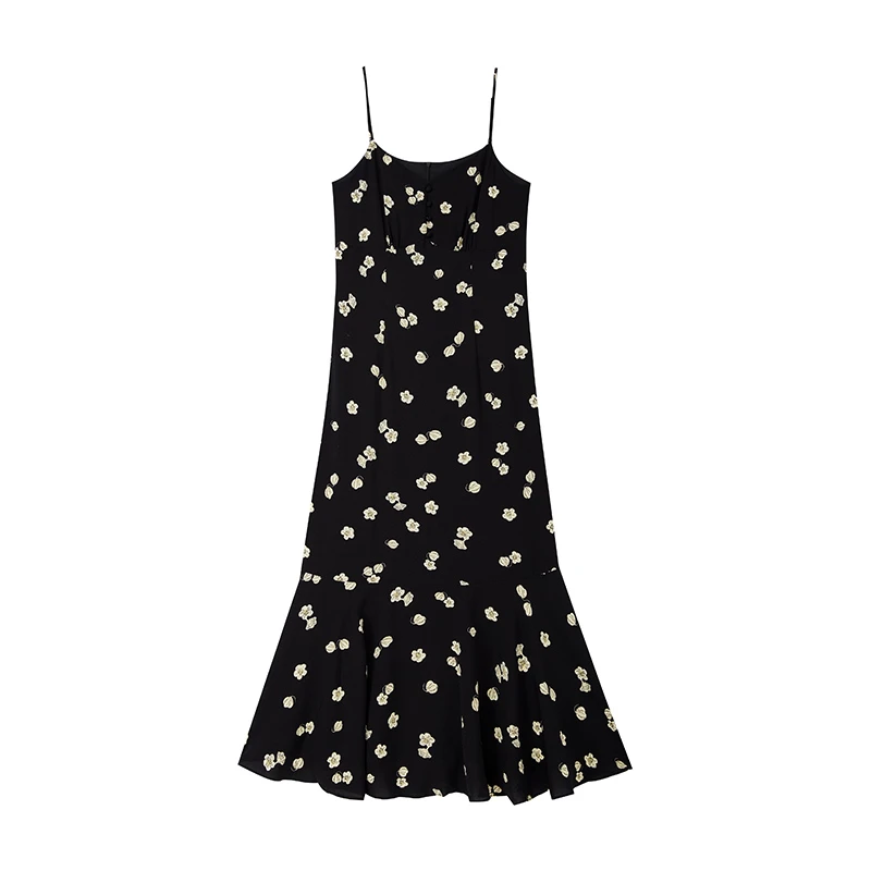 【女乔专属】优雅鱼尾吊带裙N2688