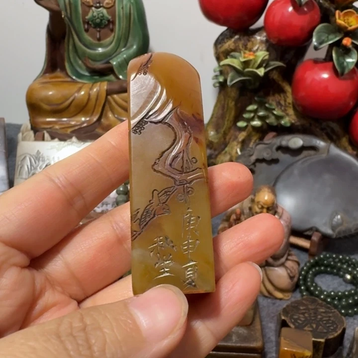 爱***松石材手工艺品摆件