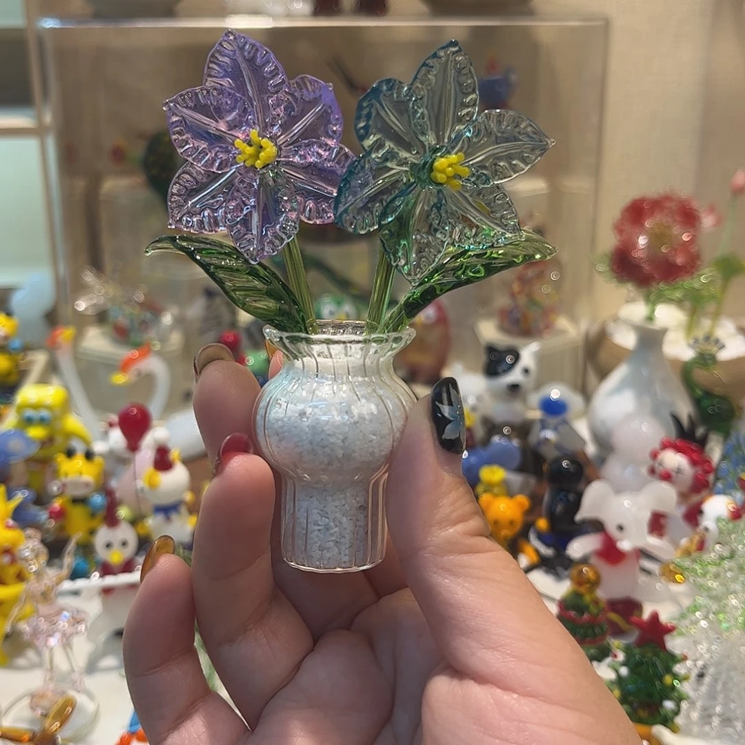 琉璃手工艺品百合