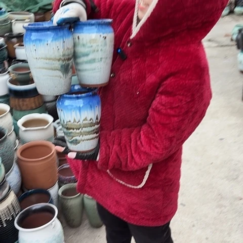 口14高20瑕疵盆子。