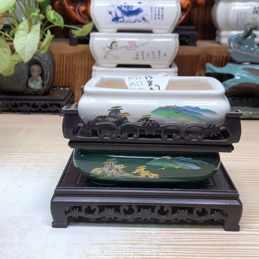 紫砂花盆陶瓷艺术花盆陶瓷