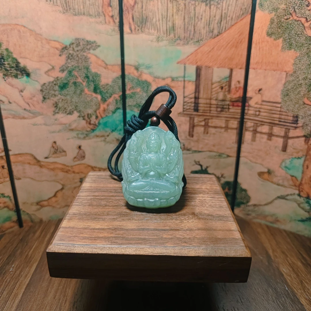 E和田玉千手观音吊坠1402