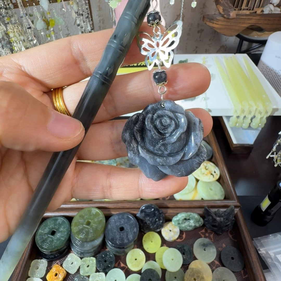 岫玉未镶嵌发簪福利款