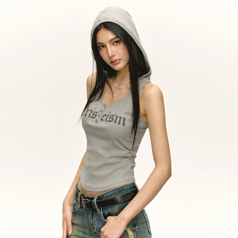 Ariseism 美式复古吊带背心女夏季新款辣妹上衣