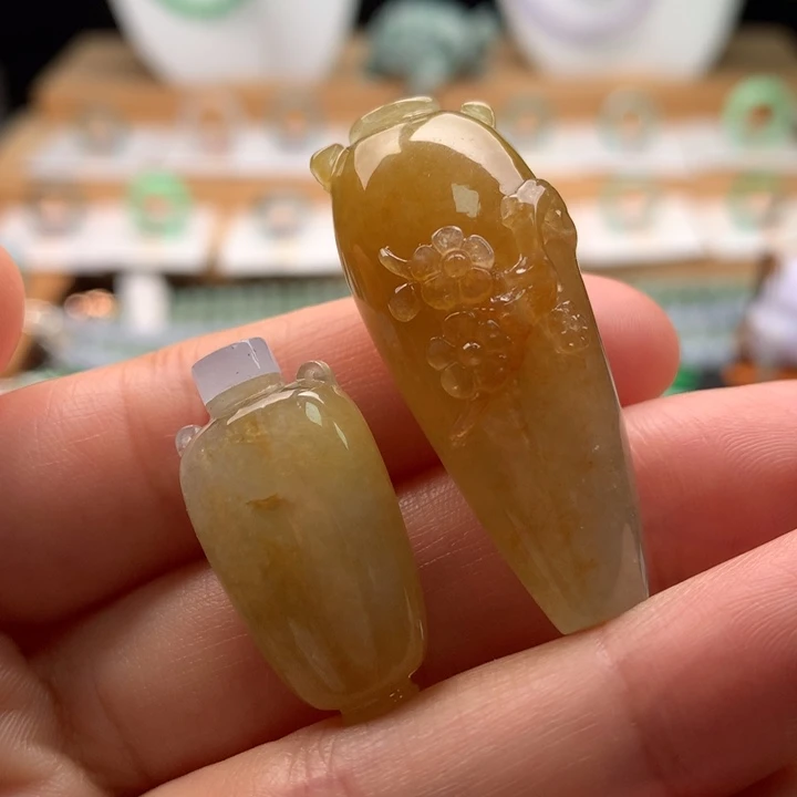 翡翠未镶嵌挂件天然缅甸A货翡翠