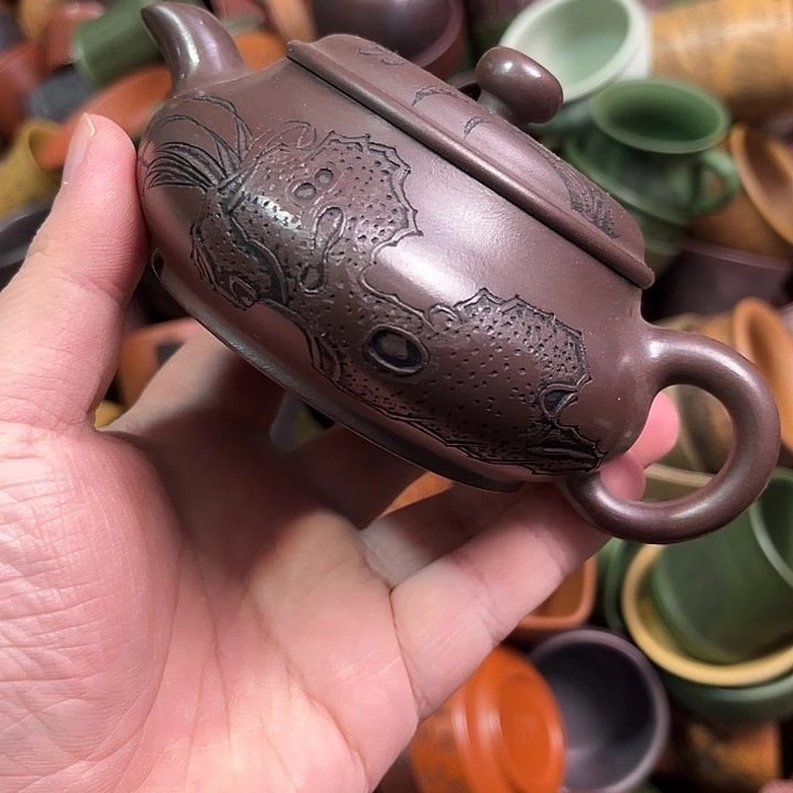 紫砂茶杯全手工紫砂主人杯