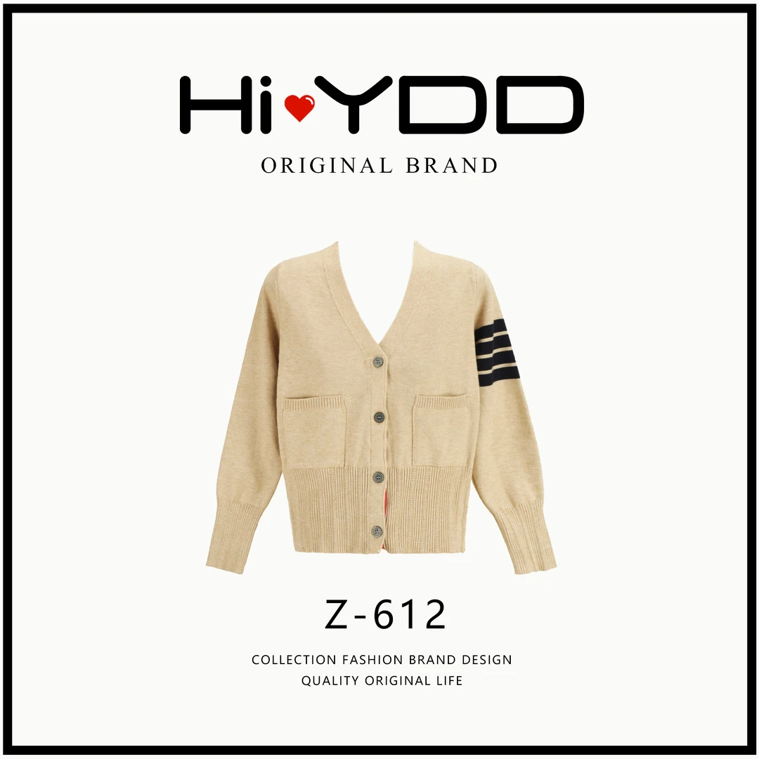 YDD•「Z-612」秋冬气质慵懒风宽松百搭V领显瘦长袖针织开衫MM-2057