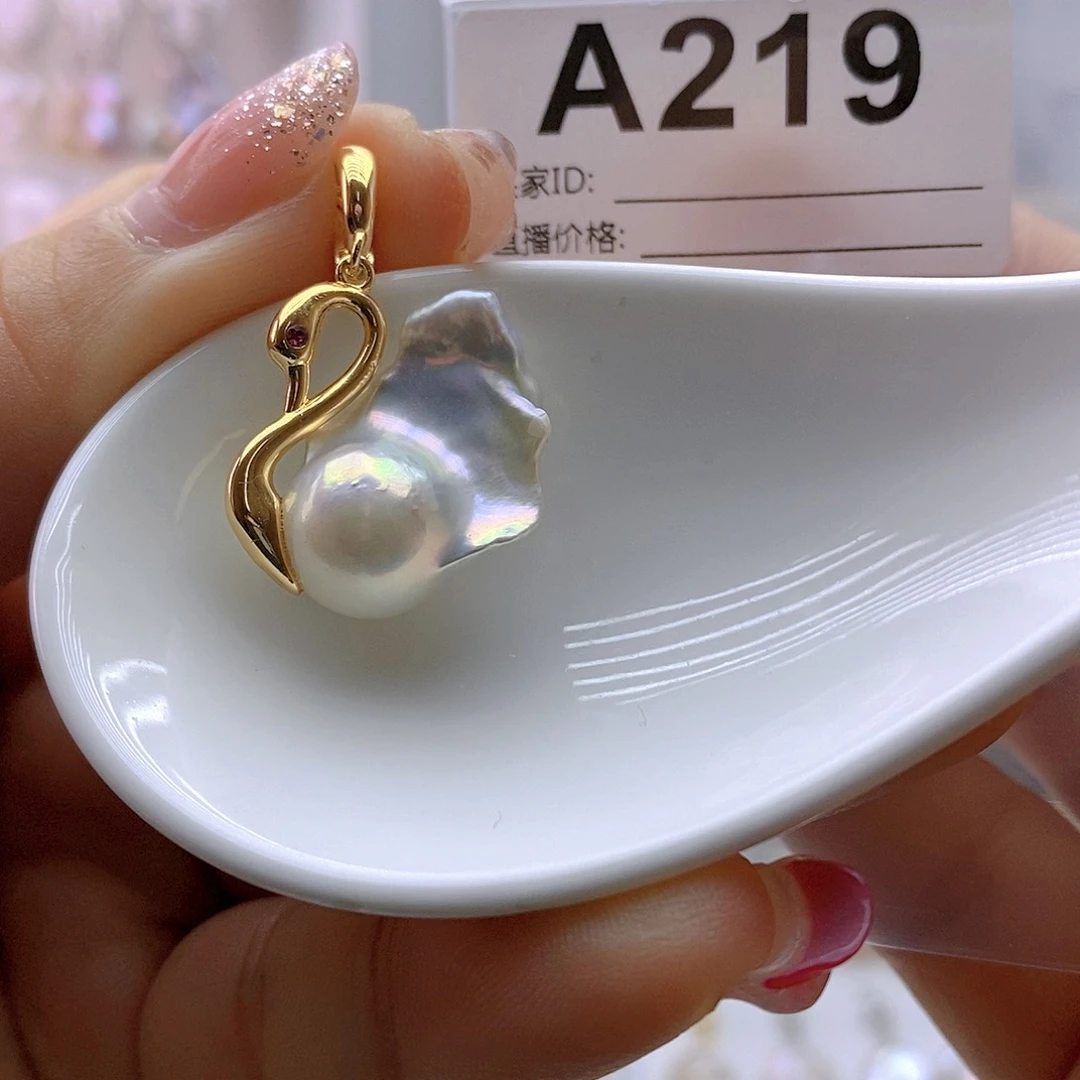 淡水珍珠颈饰银S925镶嵌