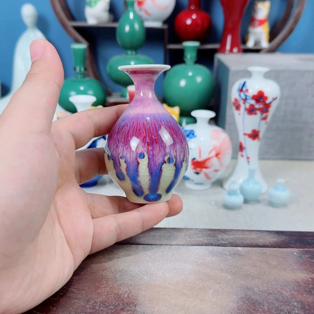 陶瓷手工小花器摆件