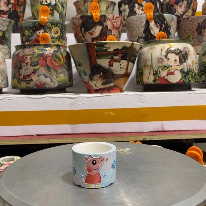 景德镇陶瓷纯手工花盆