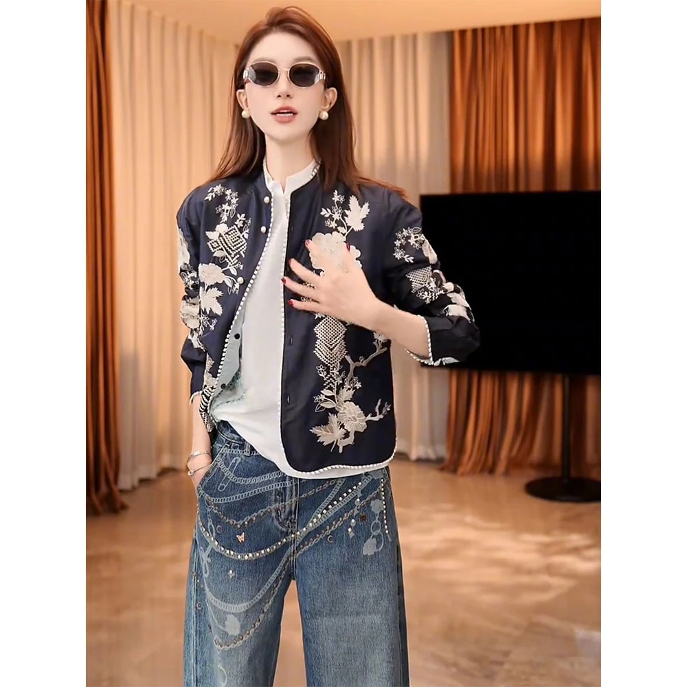 气质高端新中式女装国风外套女2025秋季新款改良唐装复古上衣春秋