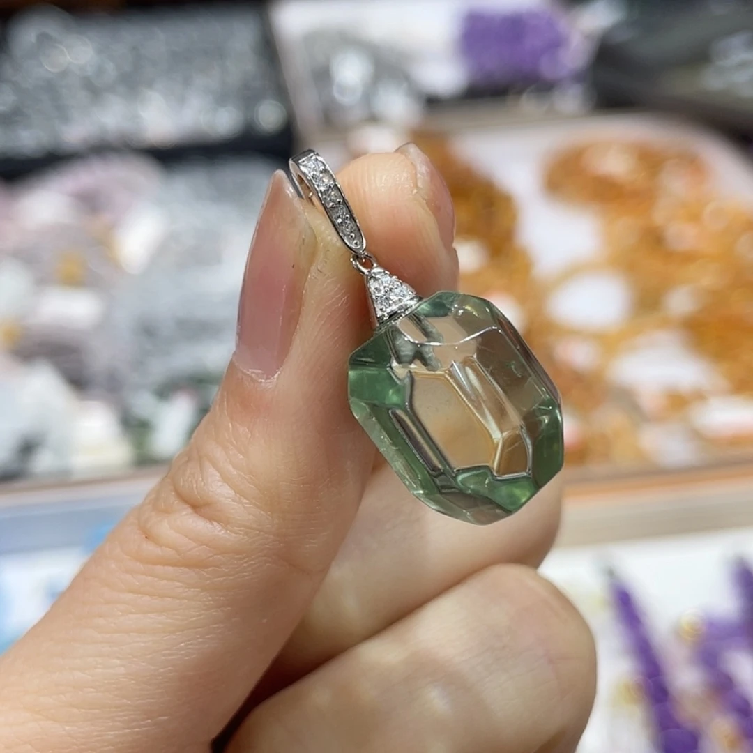 珠宝半成品未镶嵌水晶绿水晶