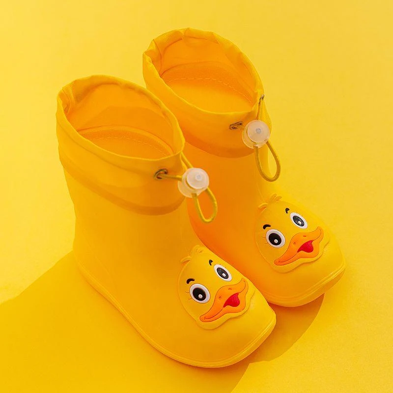 】新款小黄鸭儿童雨鞋男童女童防滑四季通用宝宝可爱幼儿园雨水鞋
