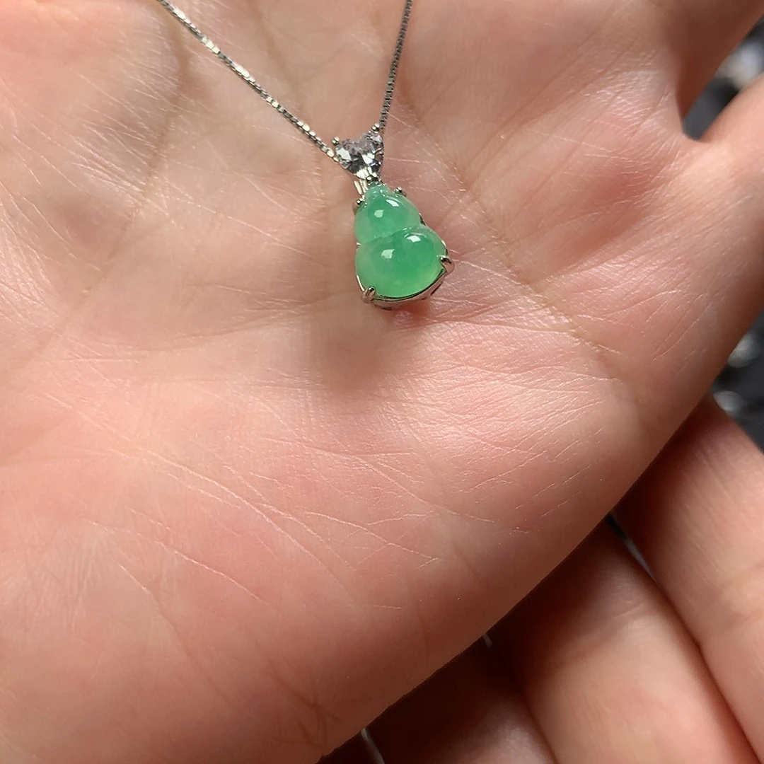 翡翠银S925镶嵌颈饰111111