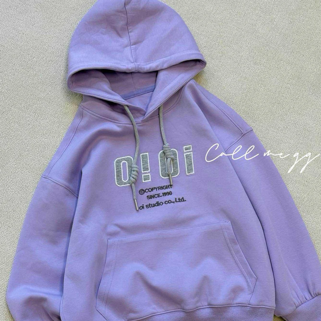 叫我格格儿童春秋款韩版连帽卫衣10911女童休闲帽衫紫色兰色衣服