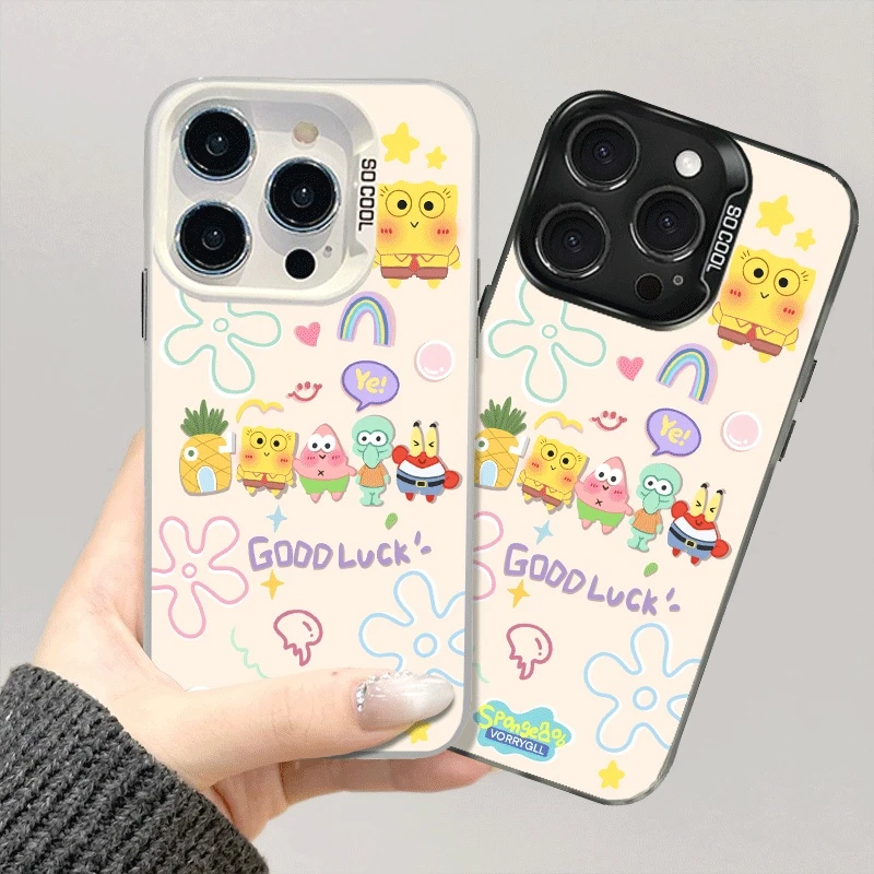 适用苹果VIVO华为OPPO荣耀小米一加红米三星iphone手机壳海绵宝宝