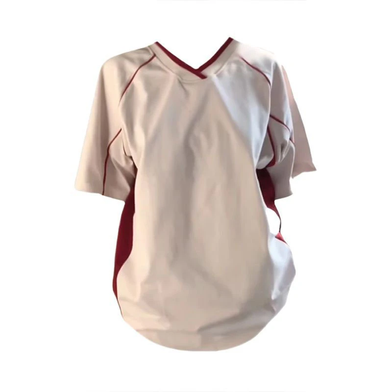 美式简约设计感v领短袖T恤女夏季学院风撞色条纹宽松运动半袖上衣