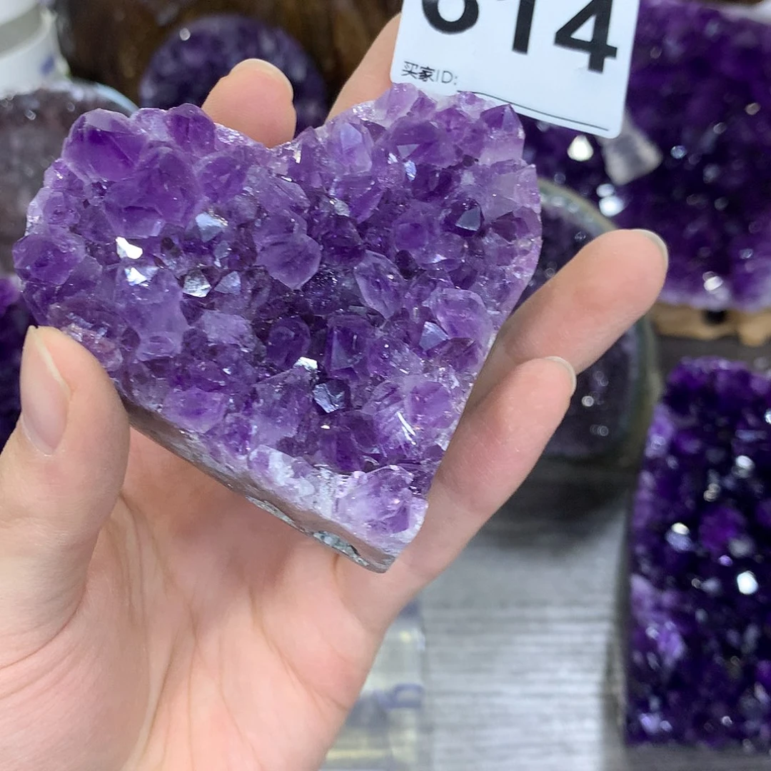 紫晶珠宝半成品未镶嵌614