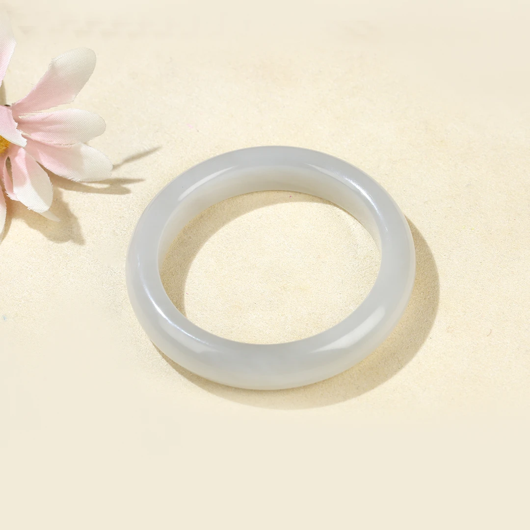 HW【麦子家族】天然和田玉手镯烟紫玉镯子多样性发1 SZ181-