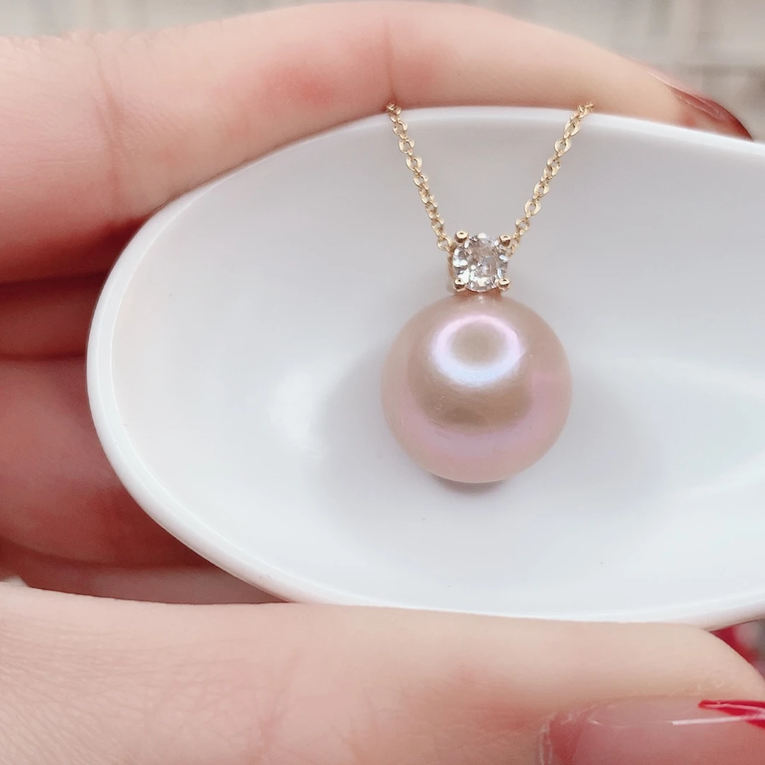 淡水珍珠吊坠(赠链)合金