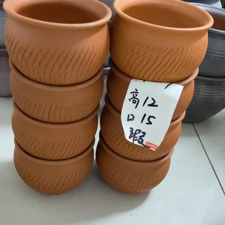 粗陶红陶绿植花盆957