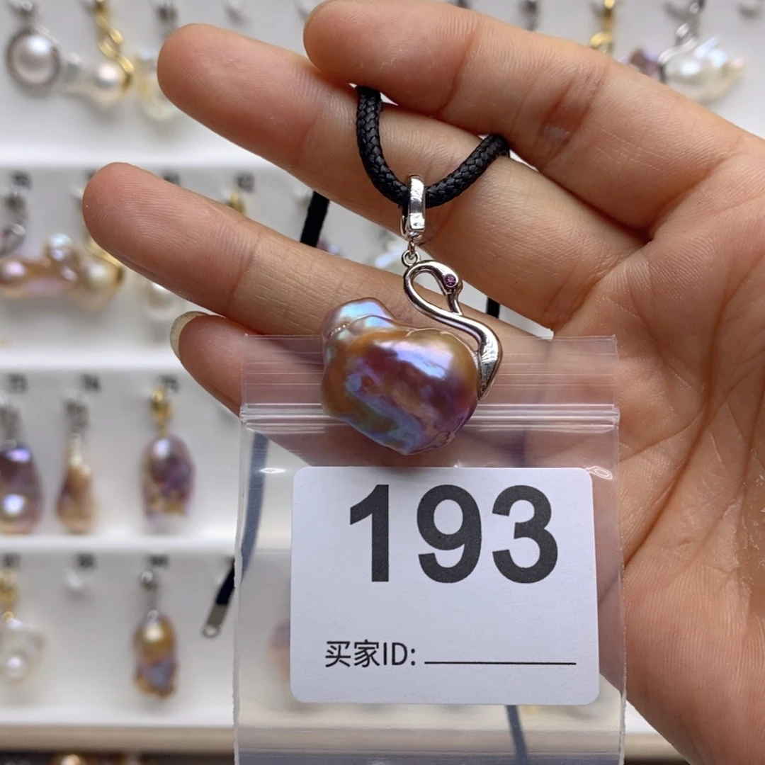 淡水珍珠颈饰银S925镶嵌193