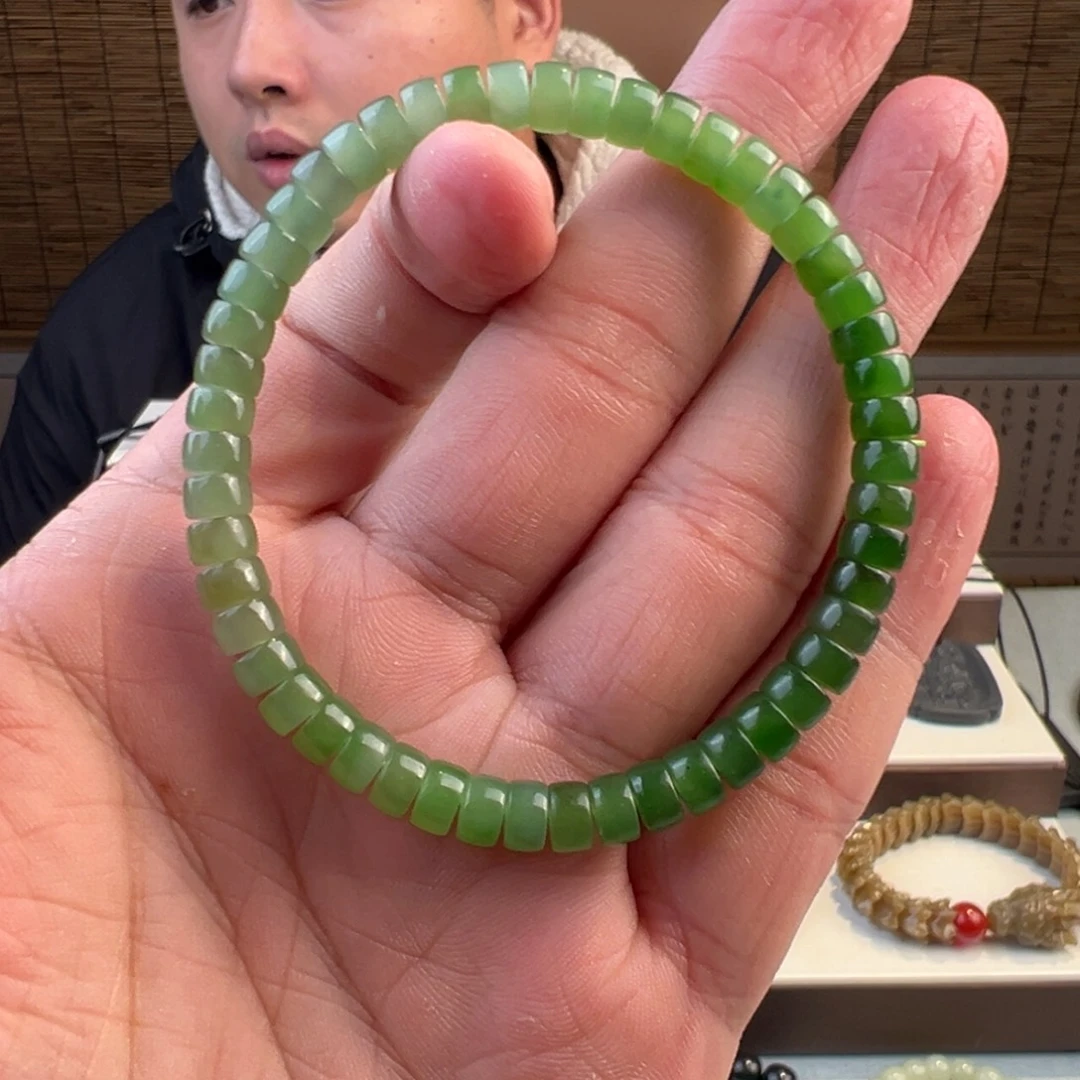 和田玉未镶嵌手链