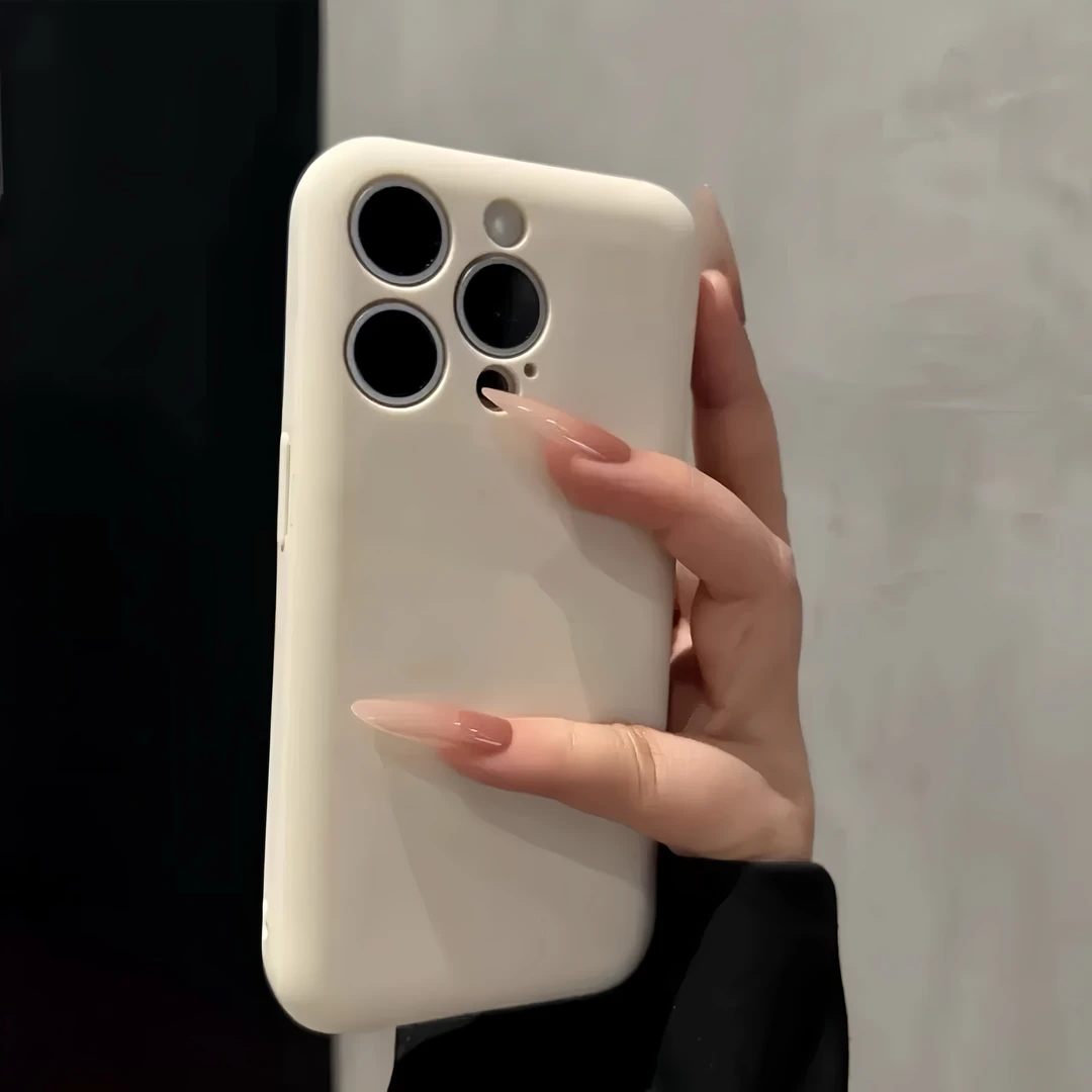 BANCA肥皂液态简约纯色适用苹果16Promax手机壳iPhone15/14高级13