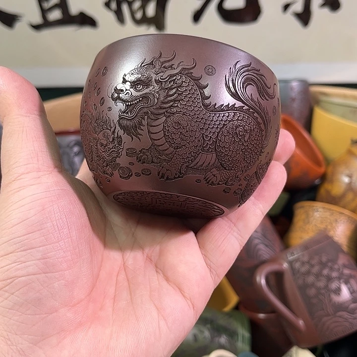 茶杯紫砂全手工紫砂主人杯