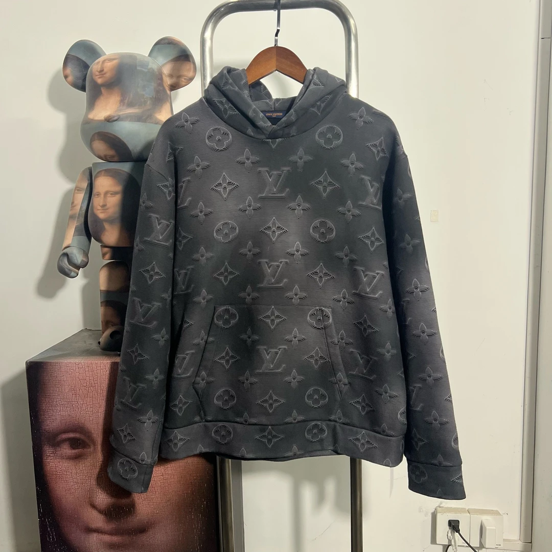 99新 LouisVuitton/路易威登 满印热感应帽衫AA1022尺码XL衣长70