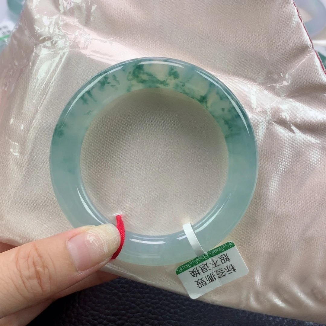未镶嵌手镯翡翠缅甸天然翡翠55圈