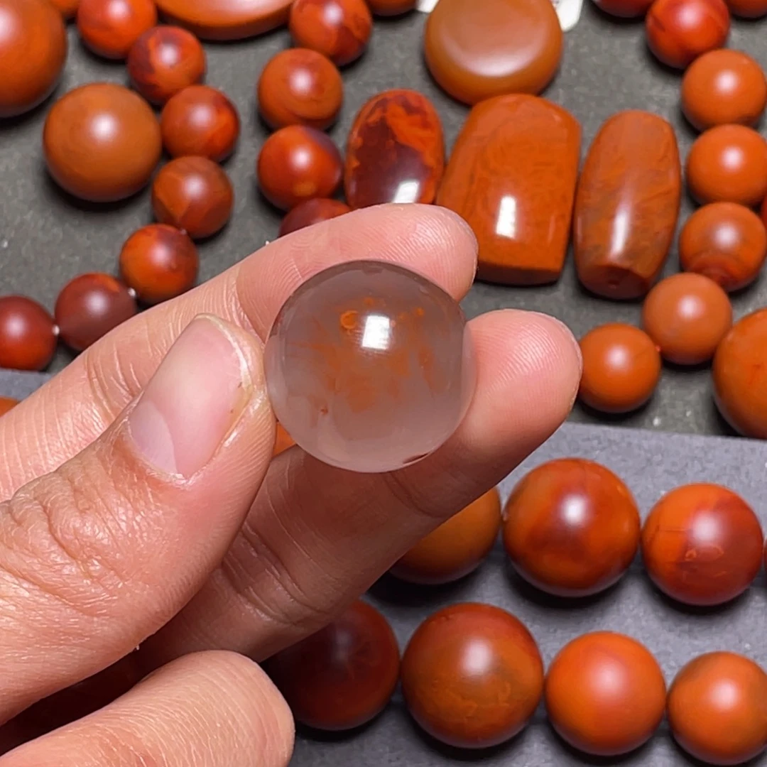 南红玛瑙南红珠子21.3毫米未镶嵌仇