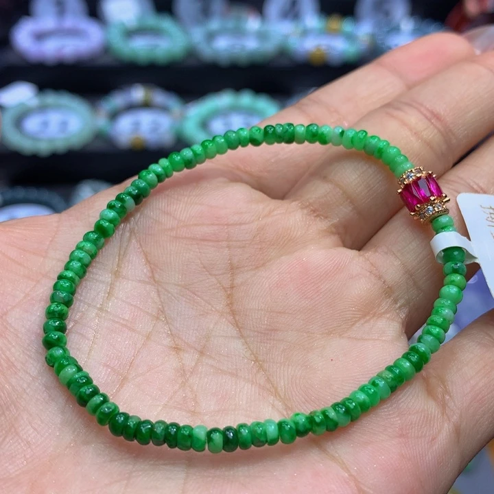 翡翠手链未镶嵌翡翠3+