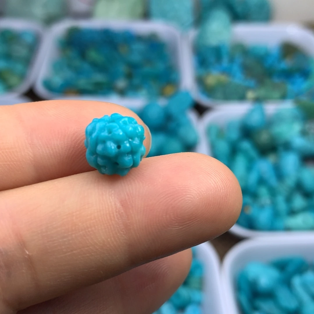 绿松石未镶嵌吊坠(不含链)9.5×9