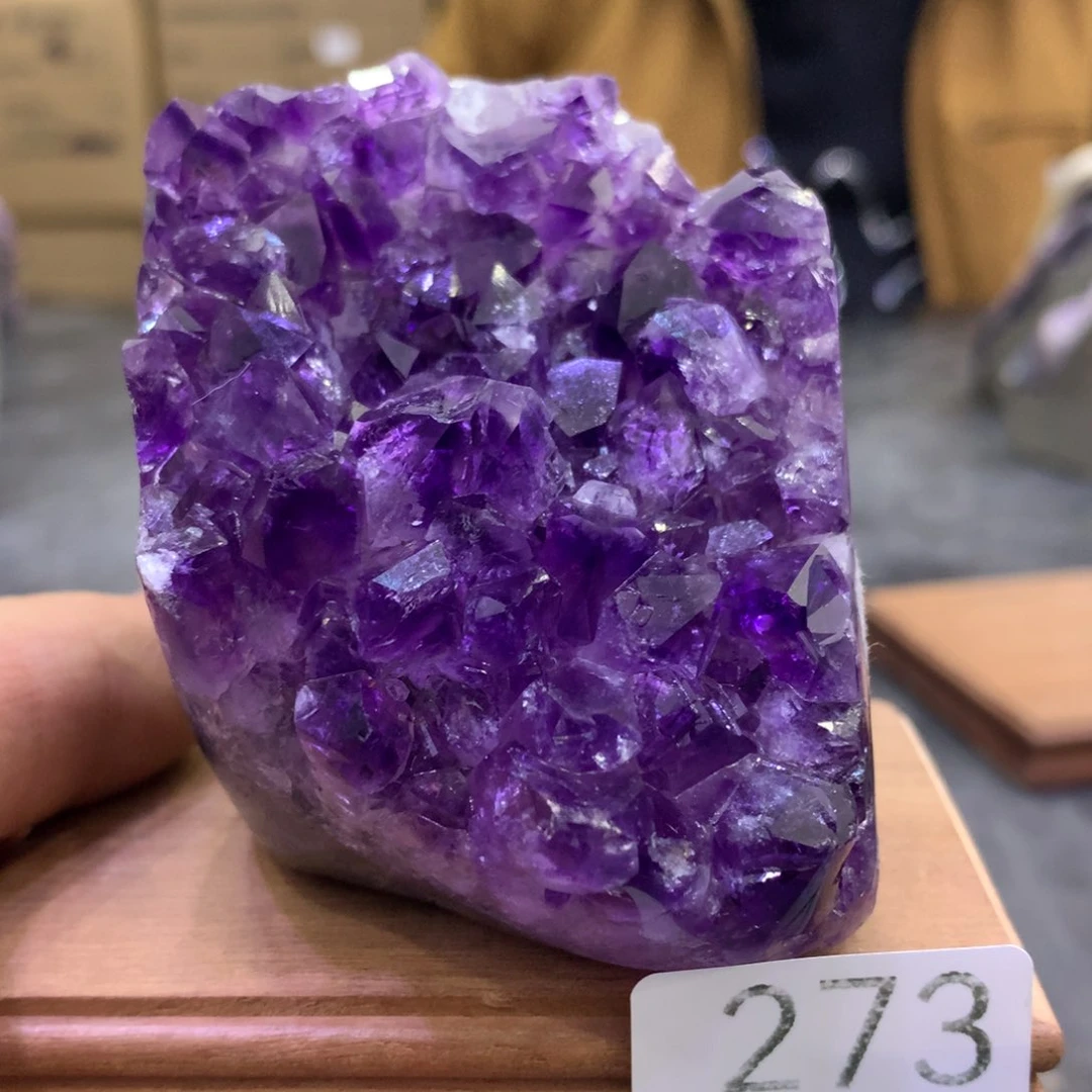 水晶摆件未镶嵌紫晶273