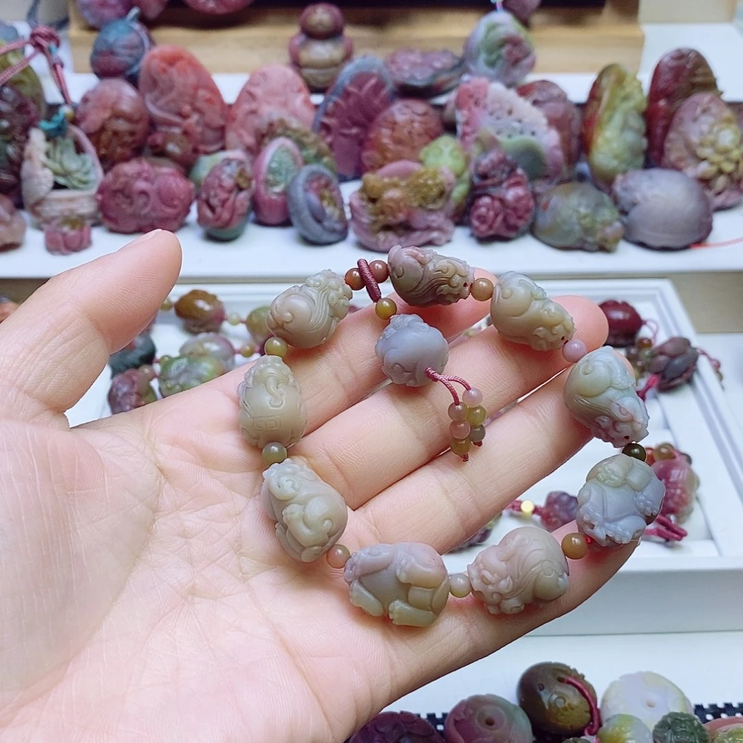 玛瑙/玉髓盐源玛瑙手串未镶嵌