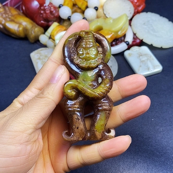 和田玉未镶嵌挂件