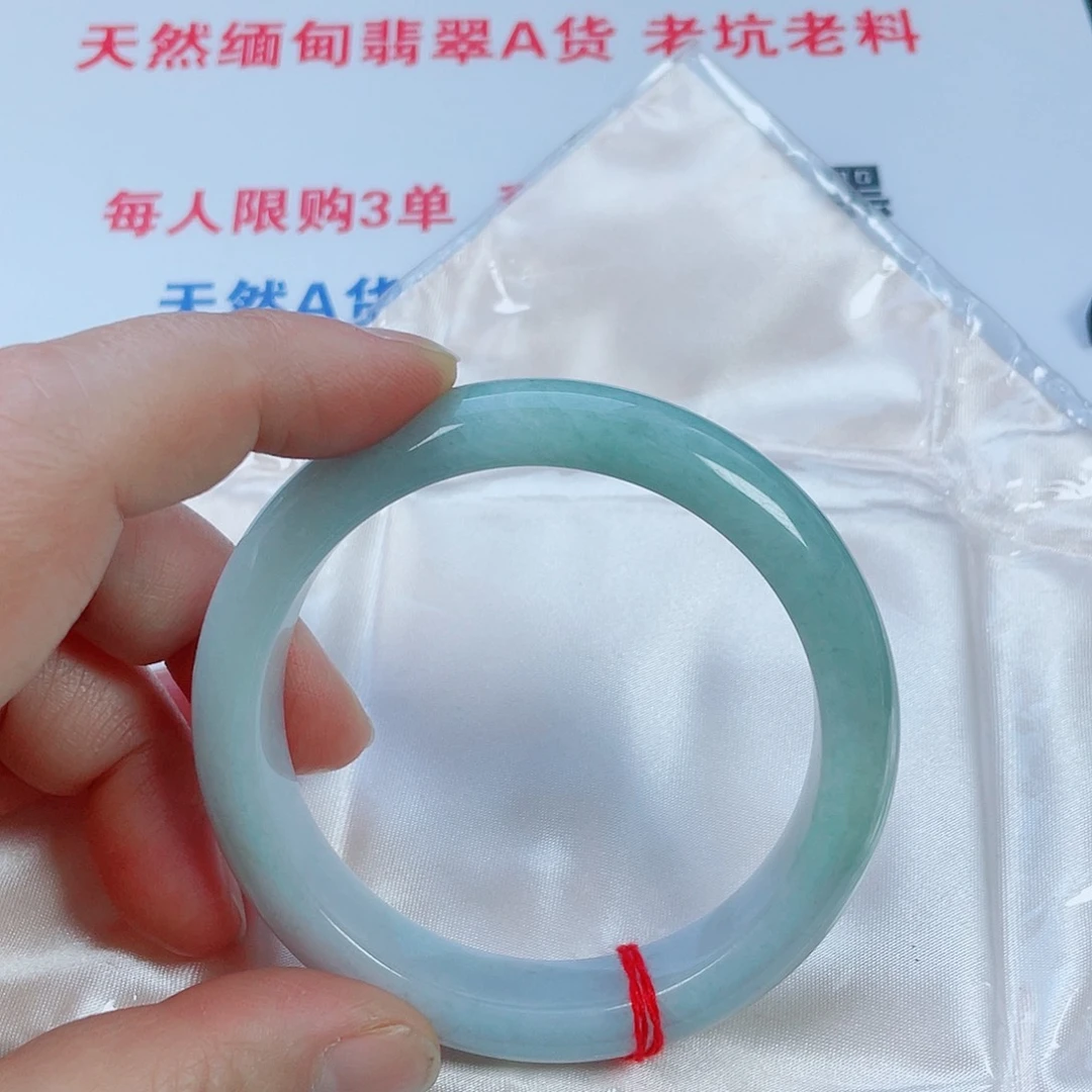翡翠未镶嵌手镯天然翡翠手镯58.9