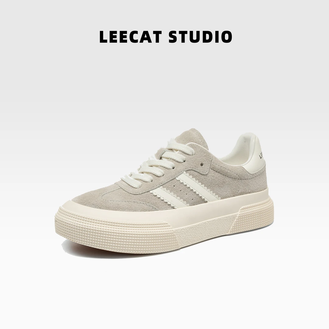 LeeCat Studio |2025春季新款板鞋厚底百搭运动鞋德训鞋LES24A066