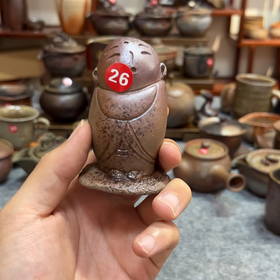 备前烧僧侣小茶宠