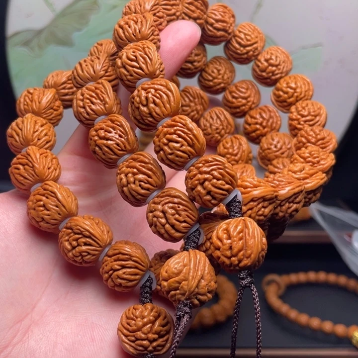 手串桃核18刺龙手持