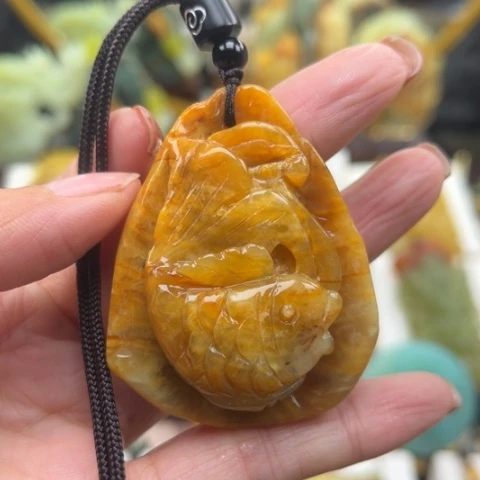 岫玉未镶嵌挂件挂件