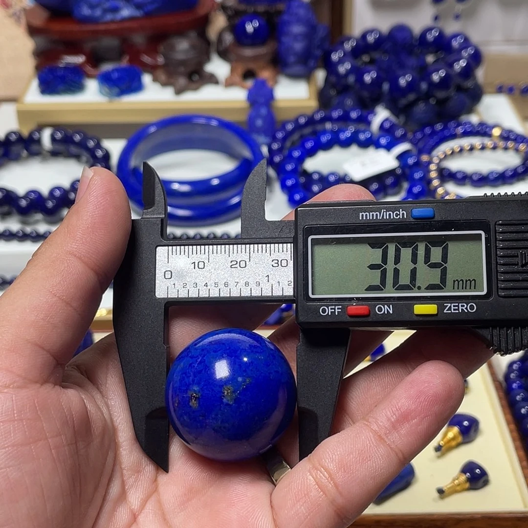 少***贵青金石未镶嵌克莱因蓝30.9mm单珠