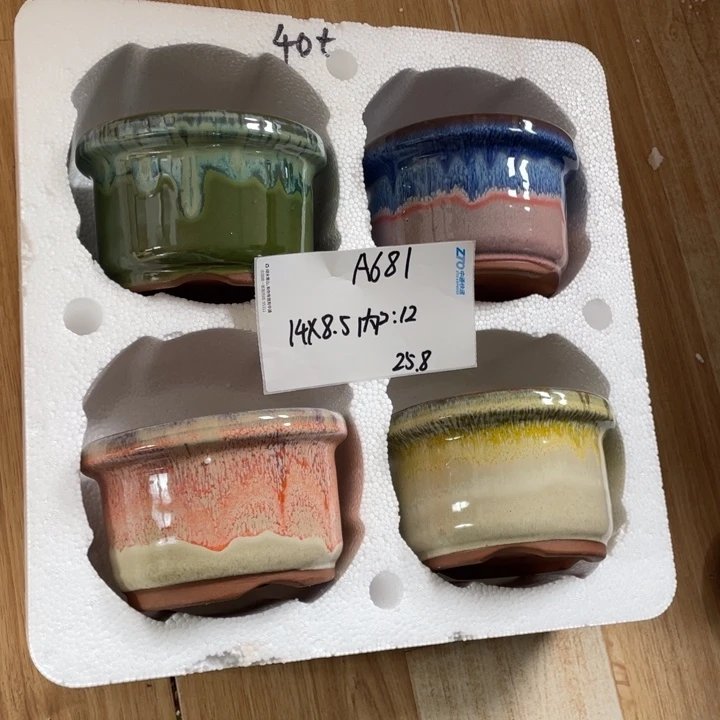 粗陶多肉花盆微瑕681